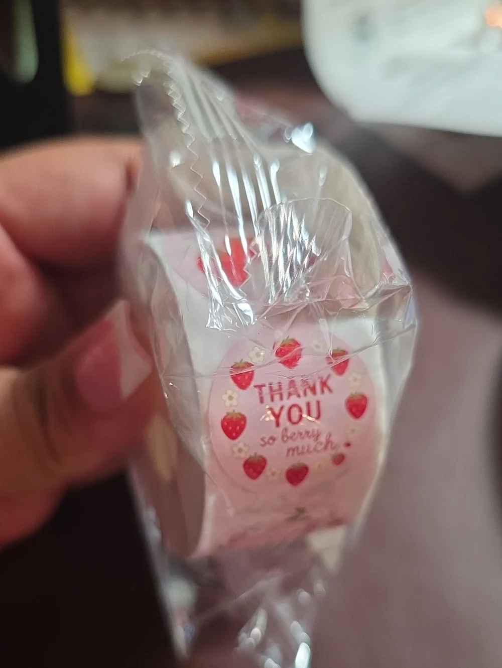 500 Thank You Stickers Strawberries NIP